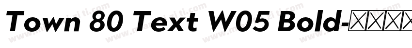 Town 80 Text W05 Bold字体转换